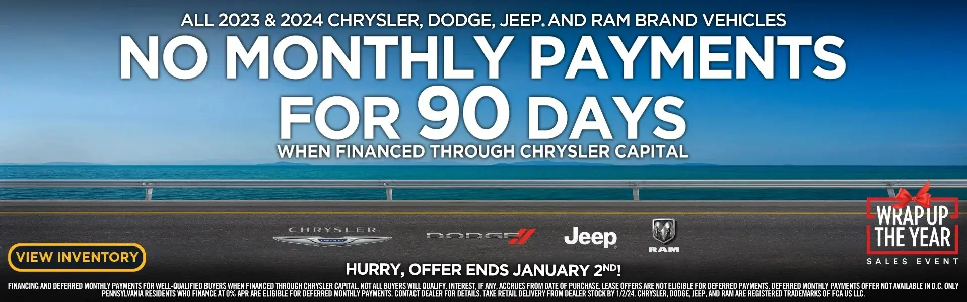 No Monthly Payments for 90 Days CDJR